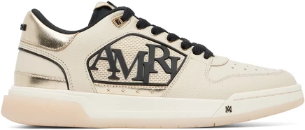 Мужские низкие кроссовки Amiri Beige Classic Low, бежевые