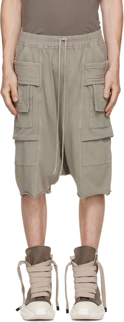 Мужские шорты Rick Owens DRKSHDW Creatch Pods, минеральные