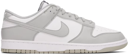 Мужские кроссовки Nike Dunk Low Retro, белые/серые