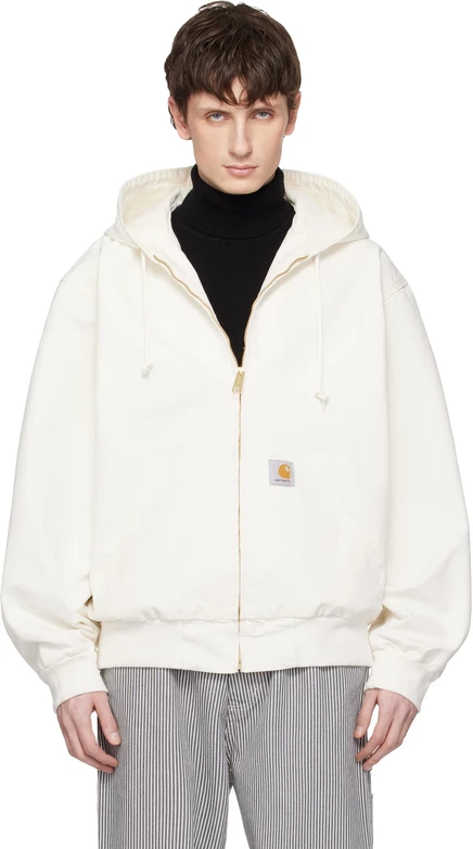Незавершенная работа Carhartt по нанесению белого воска OG Active Jacket