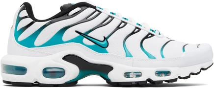 White Air Max Plus Sneakers white/reflective silver/turbo green
