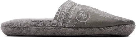 Мужские тапочки Versace I Heart Baroque, серые