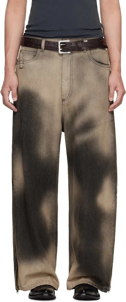 Мужские джинсы LU'U DAN Side Zip, серые