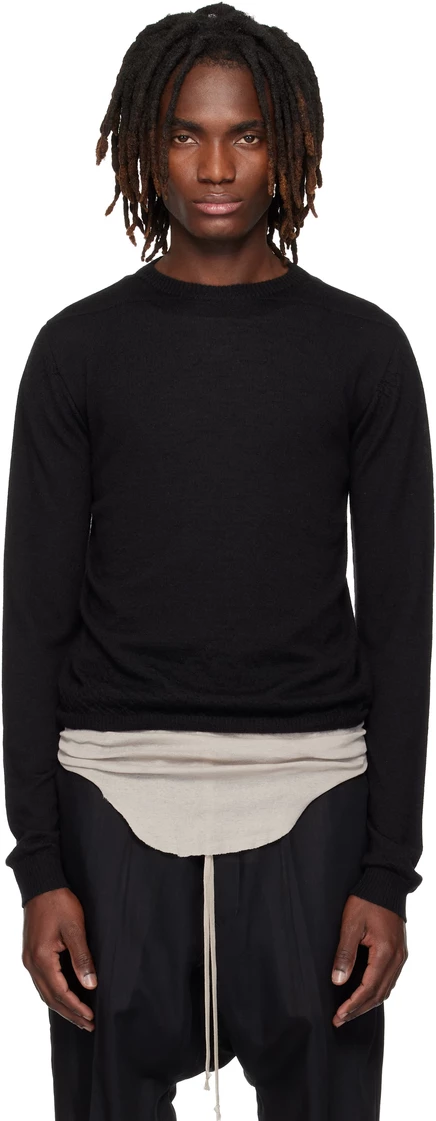 Мужской свитер Rick Owens Rasato Biker, черный