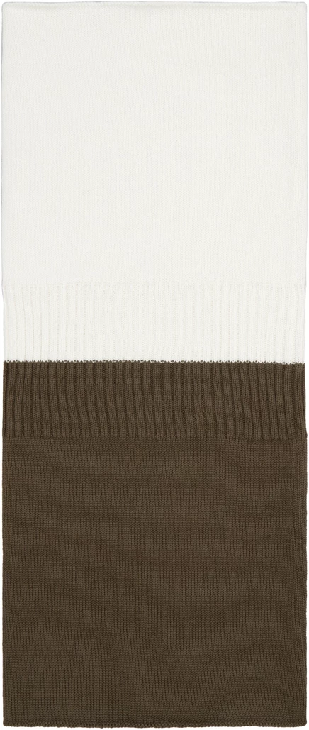 Женский воротник MM6 Maison Margiela Trompe-l'œil, бело-хаки