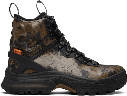 Nike Brown ACG Zoom Gaiadome GORE-TEX SE Boots mosswood brown/black/olive flak/black