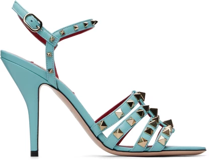 Женские босоножки Valentino Garavani Rockstud, синие