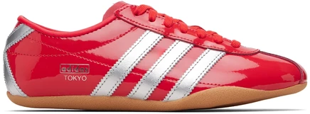 Женские кроссовки adidas Tokyo, красно-серебристые