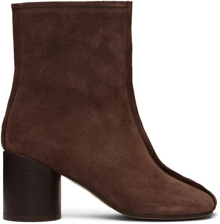 Женские ботильоны MM6 Maison Margiela Anatomic, темно-коричневые