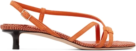 Женские босоножки Jimmy Choo Farris 35, оранжевые