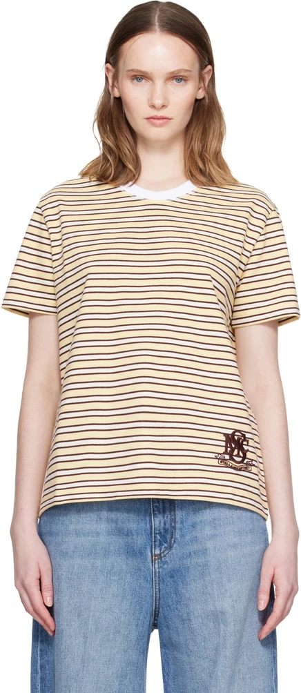 Женская футболка Stella McCartney Stripe, разноцветная