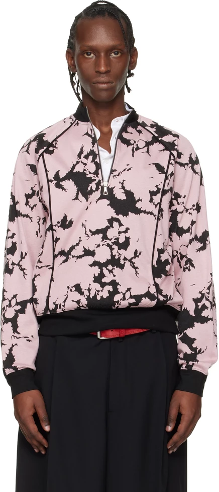 Мужская трековая куртка Dries van Noten, розовая