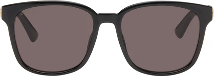 Очки Gucci GG0637SK, черные с серыми линзами