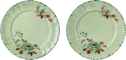 Набор десертных тарелок Laboratorio Paravicini, 23 см, Veranda Camelia Celadon