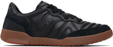 Мужские кожаные кроссовки Saucony 586i, черные/гумовые