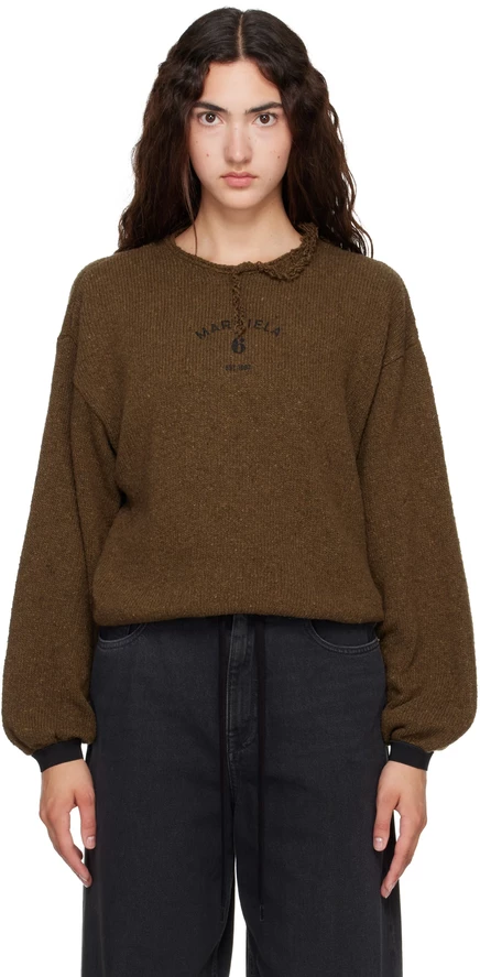 Женский свитер MM6 Maison Margiela, хаки