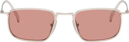 Мужские солнцезащитные очки Prada Eyewear PR D52S, серебристые/бордовые