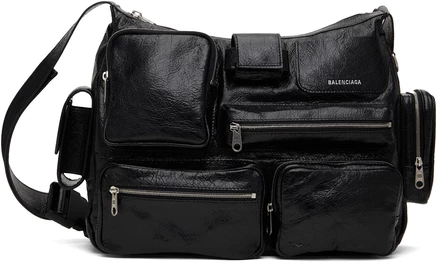 Мужская сумка-мессенджер Balenciaga Superbusy, черная