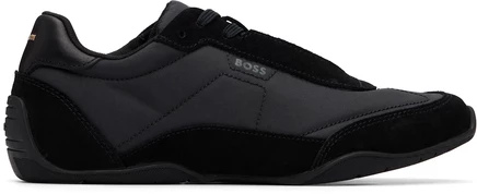 Мужские кроссовки Boss Printed-Logo, черные