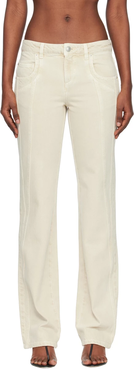 Женские джинсы Isabel Marant Etoile Jaylis, экрю