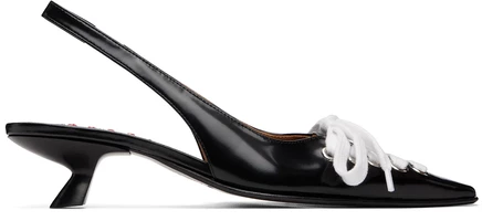 Женские туфли Marni Black Kat на ремешке, черные