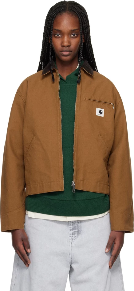 Женская куртка Carhartt WIP OG Detroit, коричневая
