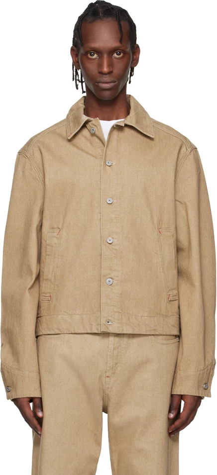 Мужская джинсовая куртка Jacquemus Mirada de-Nîmes, бежевая