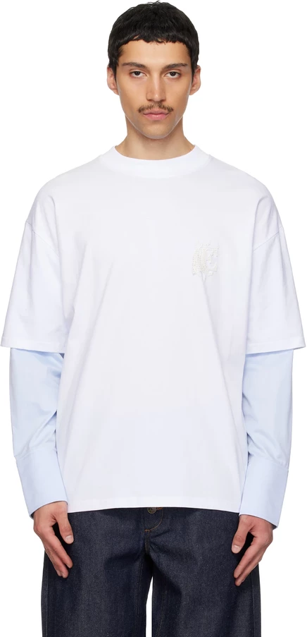 Мужская футболка EGONlab Sculpted Cotton Shirt, голубая