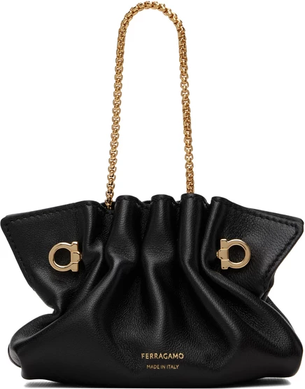 Женский мини-клатч Ferragamo Micro, черный