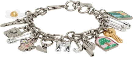 Женский браслет Marc Jacobs Americana, серебристый