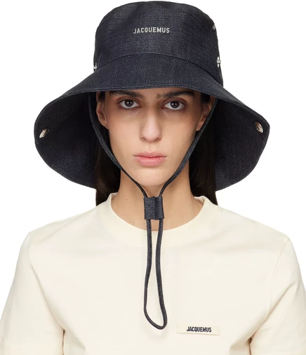Женская панама Jacquemus The de-Nîmes джинсовая, темно-синяя