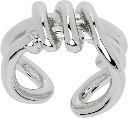 Мужское кольцо MM6 Maison Margiela Knotted, из палладия