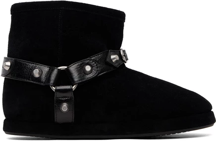 Женские ботинки Balenciaga Alaska Soft, черно-серебристые