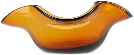 Малая миска Akua Objects Michele из янтарного стекла, янтарная