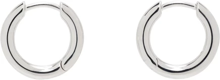Серьги-кольца Tom Wood Classic Hoops Small, серебро 925