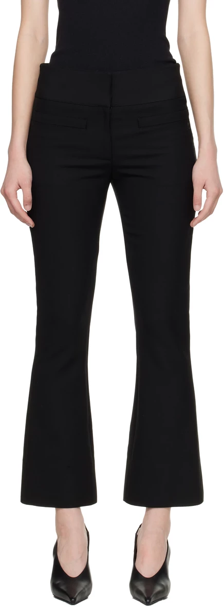 Женские укороченные брюки Courrèges Heritage, черные