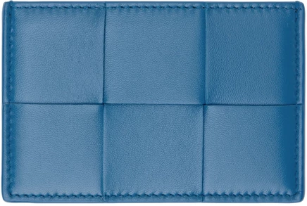 Картхолдер Bottega Veneta Cassette, темно-синий