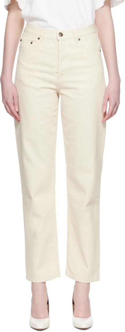 Женские джинсы A.P.C. Fairfax, цвета экрю