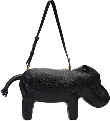 Мужская сумка Thom Browne Hippo, черная