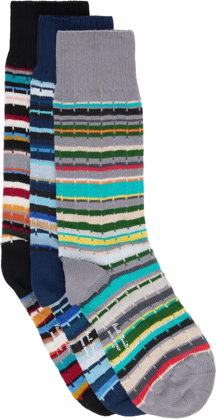 Мужские носки Paul Smith, 3 пары, разноцветные