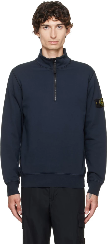 Мужской свитшот Stone Island 6100070, темно-синий