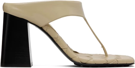 Женские босоножки Bottega Veneta Marella, бежевые