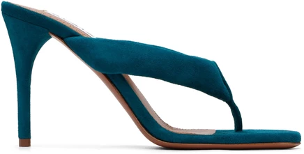 Женские босоножки ALAÏA Thong Mule, синие