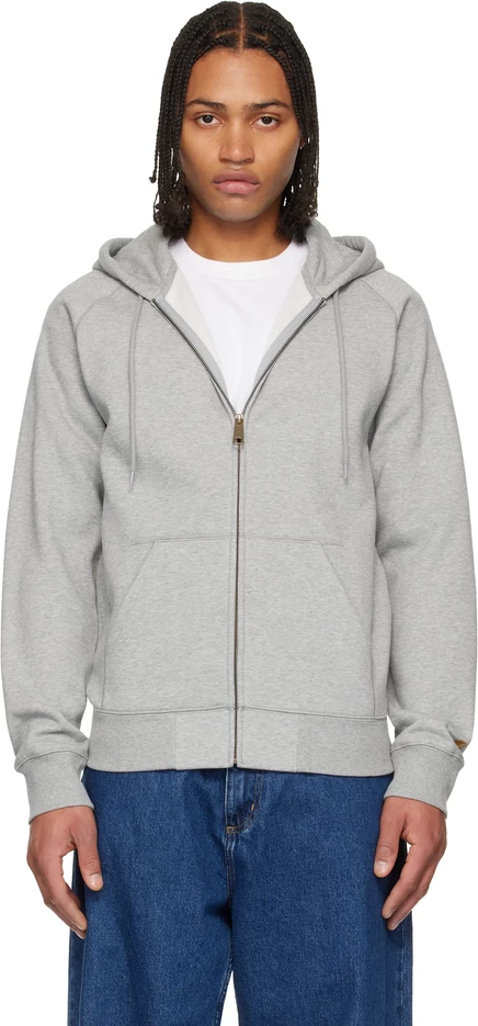 Мужское худи Carhartt Work In Progress Gray Chase, серое