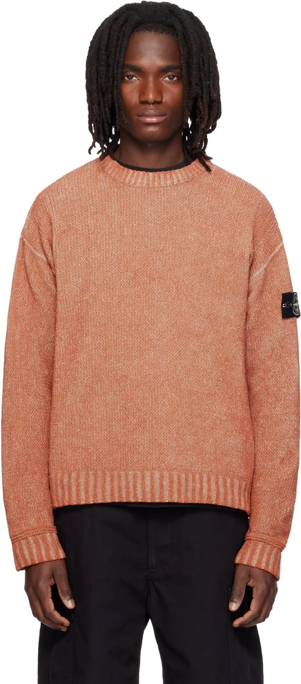 Мужской свитер Stone Island 5100016, оранжевый