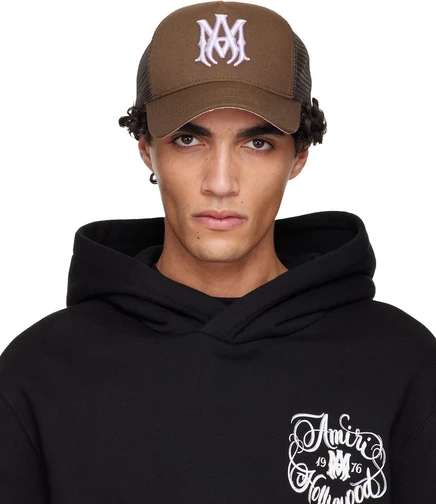 Мужская кепка Amiri MA Trucker, темно-коричневая