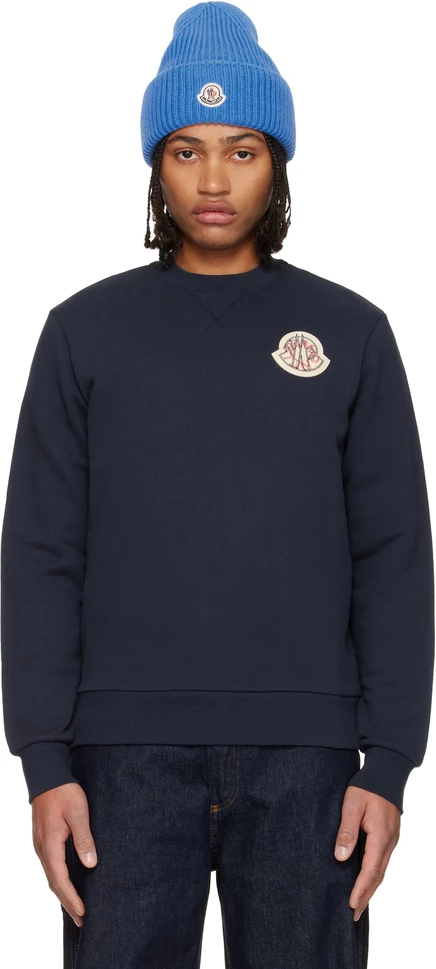 Толстовка Moncler Navy Archivo Creativo синие ночи