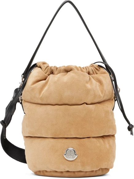 Женская сумка-бакет Moncler Caradoc, бежевая