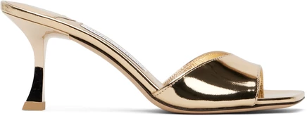 Женские босоножки Jimmy Choo Skye 70, золотистые