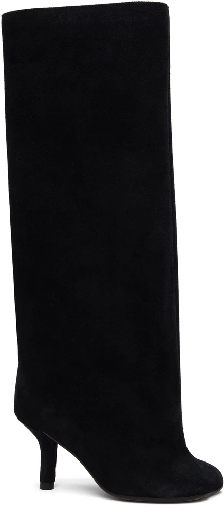 Женские сапоги MM6 Maison Margiela Suede, черные